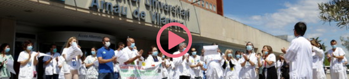 ⏯️ Protesta dels sanitaris a Lleida per exigir que es reverteixin les retallades sanitàries