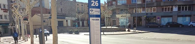 Tàrrega incorpora diverses millores en les parades del bus urbà