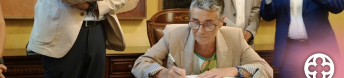 Visita institucional de la consellera de Salut, Olga Pané, a la Paeria de Lleida