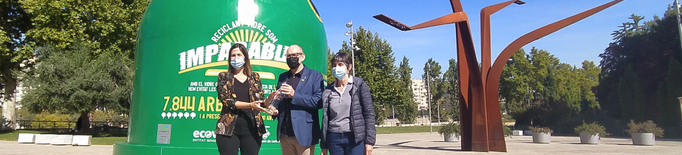 Lleida instal·la el contenidor de reciclatge més gran del món