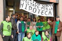 Protesta de la PAH contra Catalunya Caixa a Lleida, Tàrrega i Sort