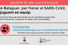 Balaguer crea una xarxa de voluntariats per col·laborar amb persones vulnerables