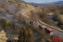 Dos incendis de vegetació cremen més de 5 hectàrees a la Segarra i la Cerdanya