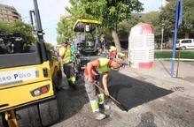 Millores al paviment en punts de Prat de la Riba