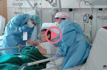 ⏯️ #VÍDEO | Videotrucades entre pacients amb covid-19 del Santa Maria i els seus familiars