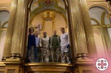 A punt l’estrena de l’altar restaurat de la  Mare de Déu de Montserrat a la Catedral de Lleida