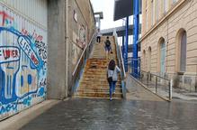 El comúdelleida sol·licita la millora de les escales i la passarel·la de vianants sobre les vies de l'Estació de tren de Lleida