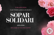 Ap!Lleida destinarà la recaptació del Sopar Solidari 2024 a l'IRBLleida