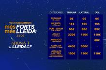 El Lleida CF millora i amplia les categories d’abonament i manté els preus en la campanya 2024-2025