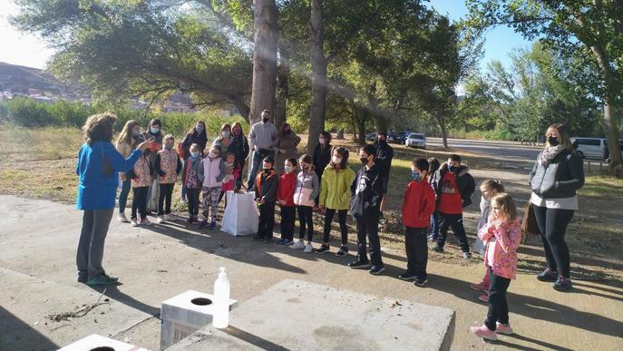 Infants de la Granja d'Escarp descobreixen el medi a l'aiguabarreig