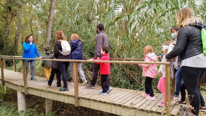 Infants de la Granja d'Escarp descobreixen el medi a l'aiguabarreig