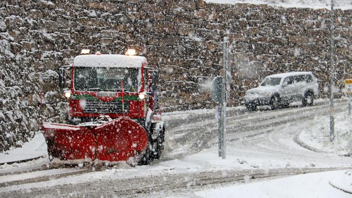 ⏯️ Més d'una desena de carreteres de l'Alt Pirineu i Aran, afectades per la nevada d'aquest dilluns