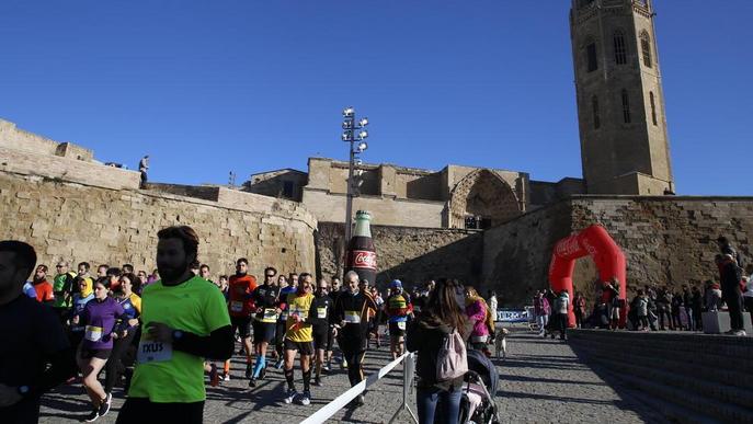 El Xafatolls mana a la Pujada a la Seu Vella