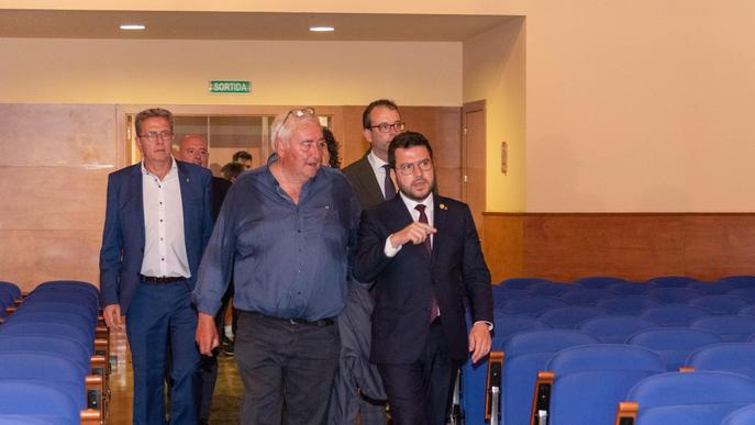 El president Aragonès anuncia l'atorgament d'ajuts directes als regants dels Canals d'Urgell