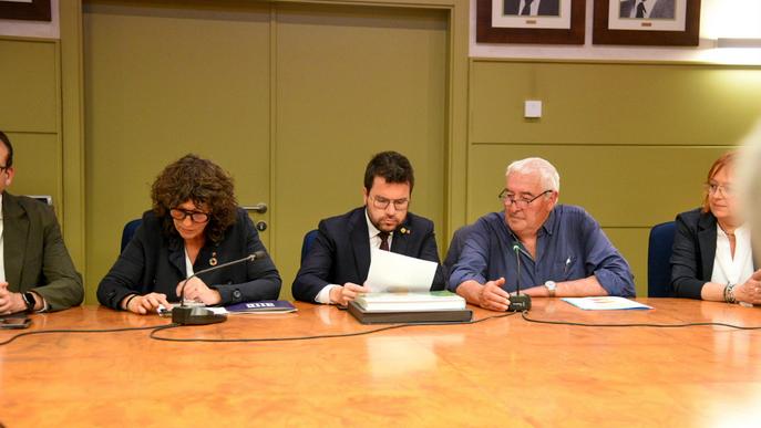 El president Aragonès anuncia l'atorgament d'ajuts directes als regants dels Canals d'Urgell