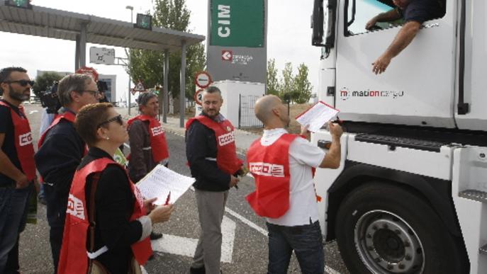 Els transportistes de Lleida denuncien que tenen el sou mínim més baix de Catalunya