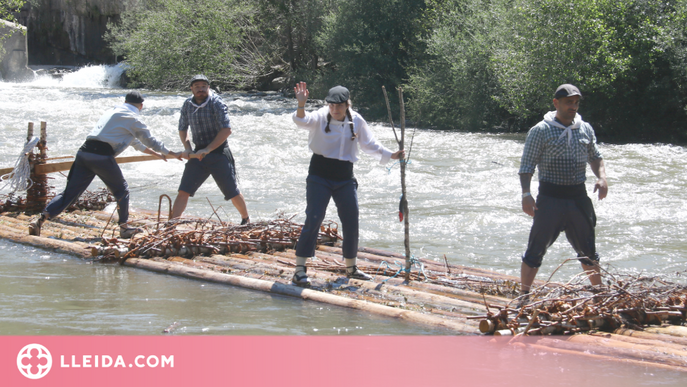 ⏯️ La Pobla de Segur viu la primera baixada dels seus raiers com a Patrimoni de la Humanitat