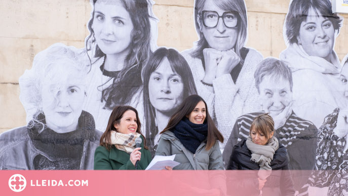 Un mural de grans dimensions visibilitza les dones transformadores del Pla d'Urgell