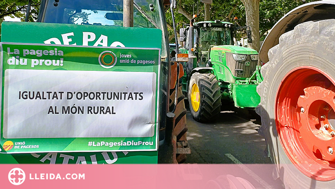 ⏯️ Un centenar de tractors es concentren a Lleida per exigir solucions davant la sequera