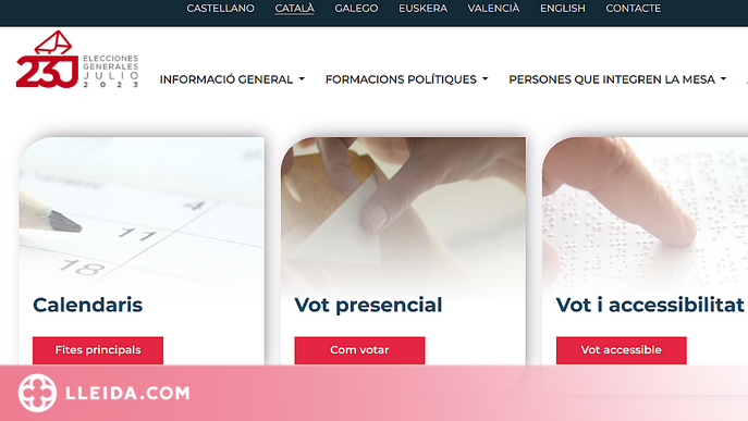 ℹ️⏯️ Les Eleccions Generals del 23-J ja tenen logo i pàgina web oficial per consultar tots els dubtes