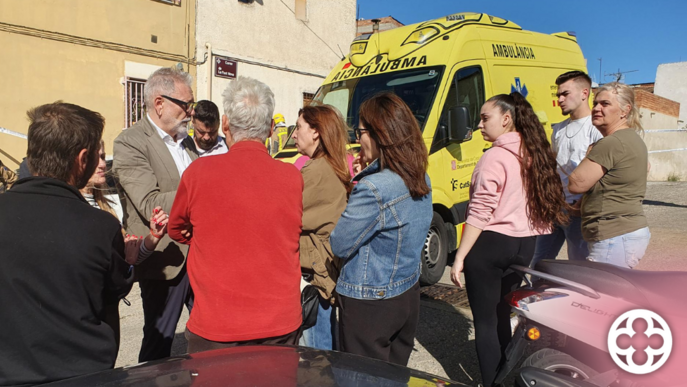 Rescaten un operari atrapat sota les runes d'un sostre esfondrat en una casa de Lleida