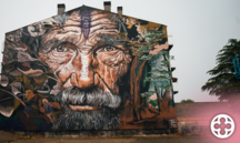 El mural 'El espíritu de la naturaleza' del grafiter Pincel, guanyador del VIII Torrefarrera Street Art Festival