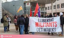 ⏯️ Concentració davant dels jutjats de Lleida per donar suport als 6 militants d'Arran detinguts